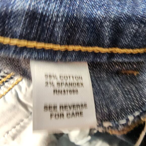 Vintage Y2K Cato Denim Maxi Skirt Size 20W Medium Wash Back Slit Boho Festival - Picture 11 of 11